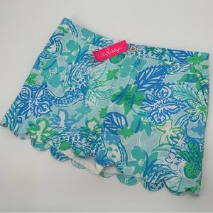 Lilly Pulitzer Colette Skort Skirt Boom Croc A Loca Size 16
